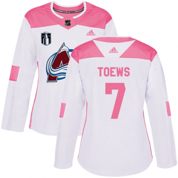 Adidas Colorado Avalanche #7 Devon Toews Burgundy ...