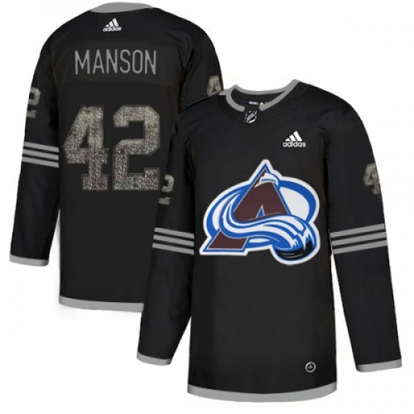 Adidas Colorado Avalanche #42 Josh Manson Black Au...