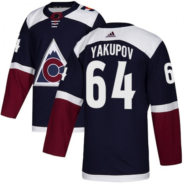 Adidas Colorado Avalanche #64 Nail Yakupov Navy Al...