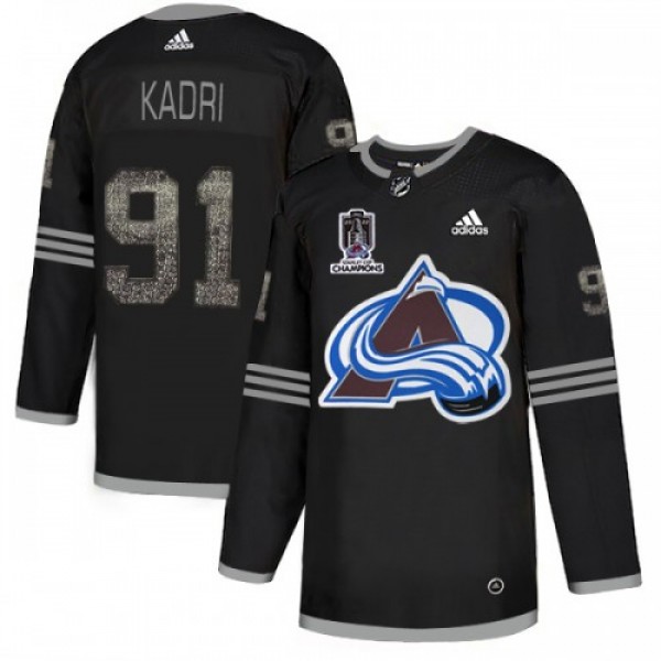 Adidas Colorado Avalanche #91 Nazem Kadri Black 20...