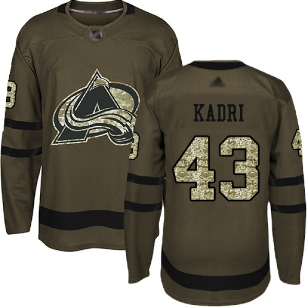 Adidas Colorado Avalanche #43 Nazem Kadri Green Sa...