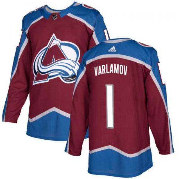 Adidas Colorado Avalanche #1 Semyon Varlamov Burgu...
