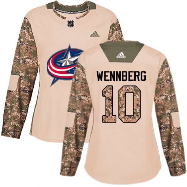 Adidas Blue Columbus Blue Jackets #10 Alexander We...