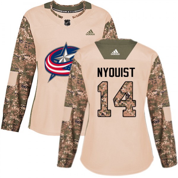 Adidas Blue Columbus Blue Jackets #14 Gustav Nyqui...