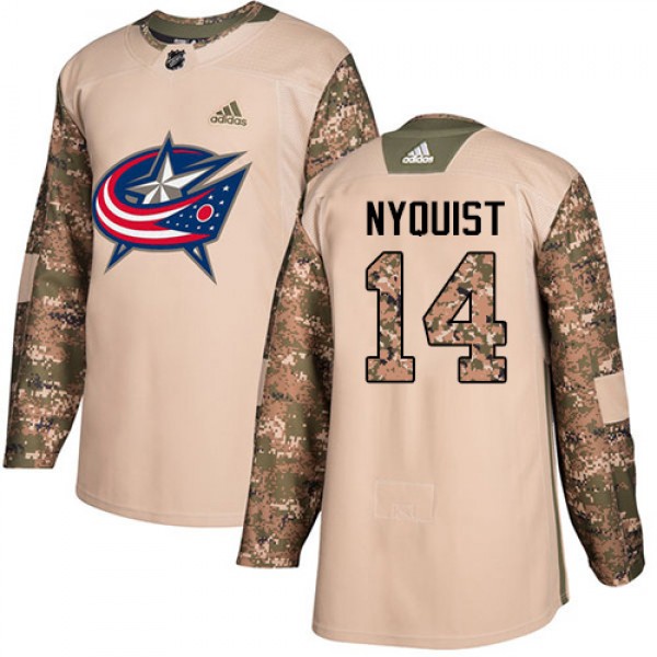 Adidas Blue Columbus Blue Jackets #14 Gustav Nyqui...