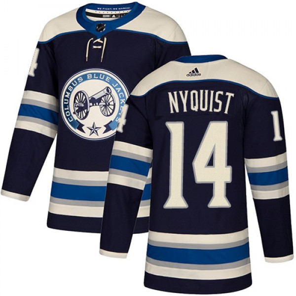 Adidas Blue Columbus Blue Jackets #14 Gustav Nyqui...
