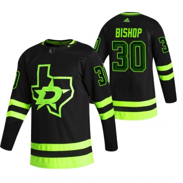 Dallas Dallas Stars #30 Ben Bishop Black Men'...