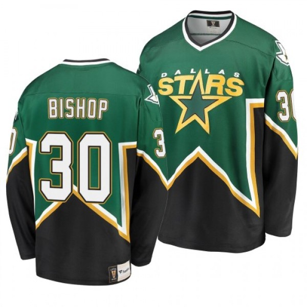 Dallas Dallas Stars #30 Ben Bishop Kelly Green Men...