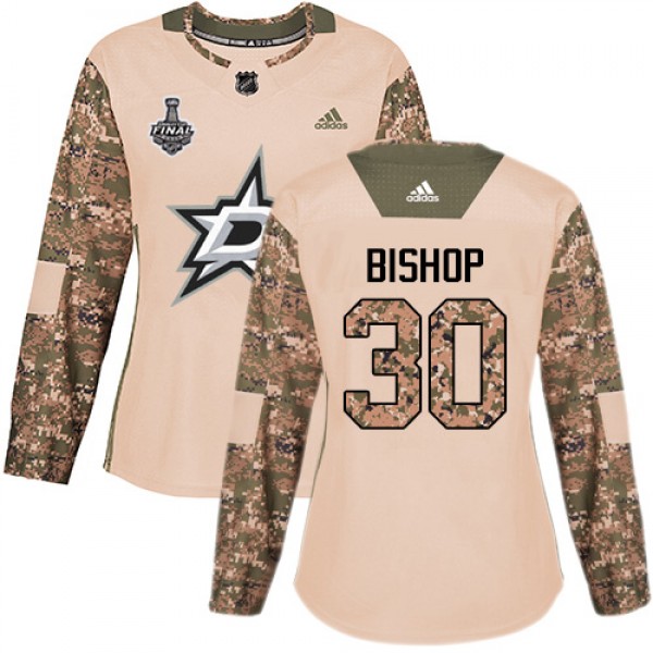 Adidas Dallas Stars #30 Ben Bishop Camo Authentic ...