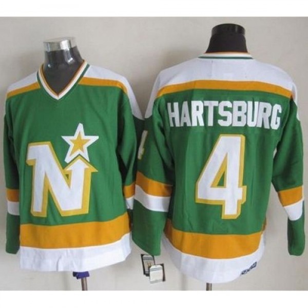 Dallas Stars #4 Craig Hartsburg Stitched Green CCM...