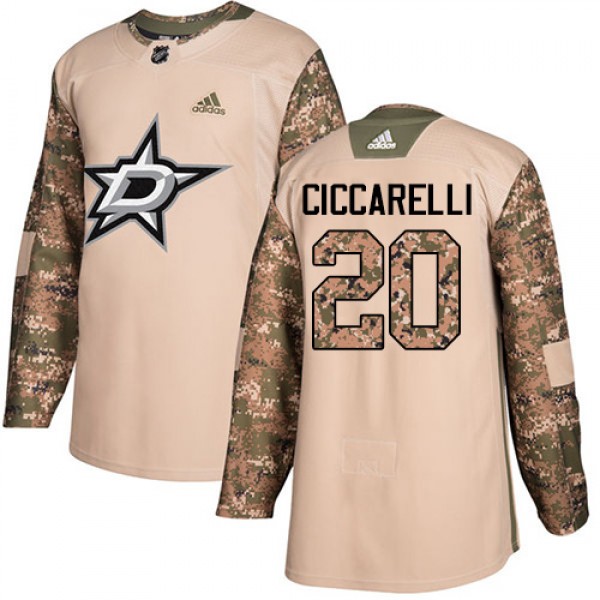 Adidas Dallas Stars #20 Dino Ciccarelli Camo Authe...