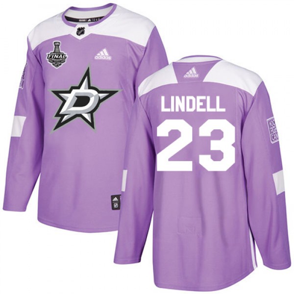 Adidas Dallas Stars #23 Esa Lindell Purple Authent...