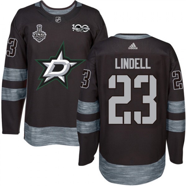 Adidas Dallas Stars #23 Esa Lindell Black 1917-201...