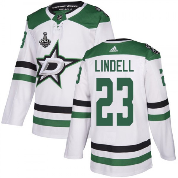Adidas Dallas Stars #23 Esa Lindell White Road Aut...