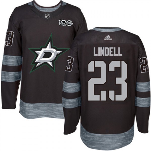 Adidas Dallas Stars #23 Esa Lindell Black 1917-201...