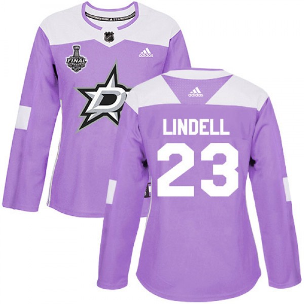 Adidas Dallas Stars #23 Esa Lindell Purple Authent...
