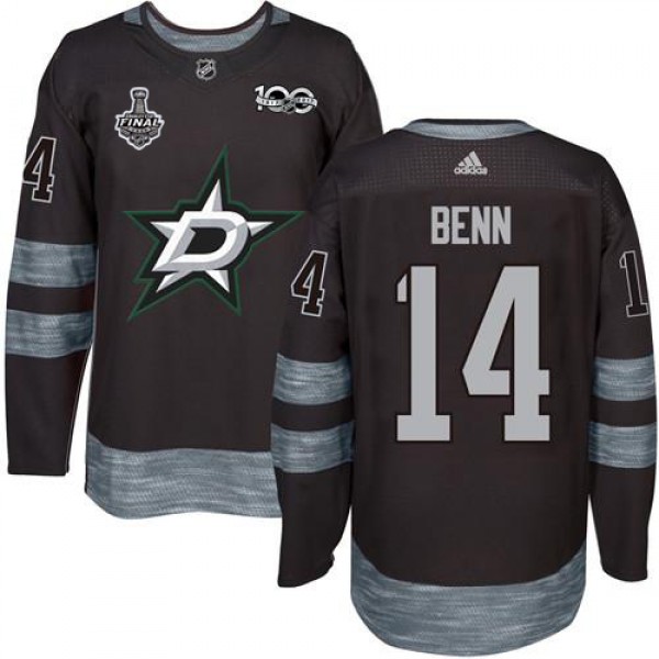 Adidas Dallas Stars #14 Jamie Benn Black 1917-2017...