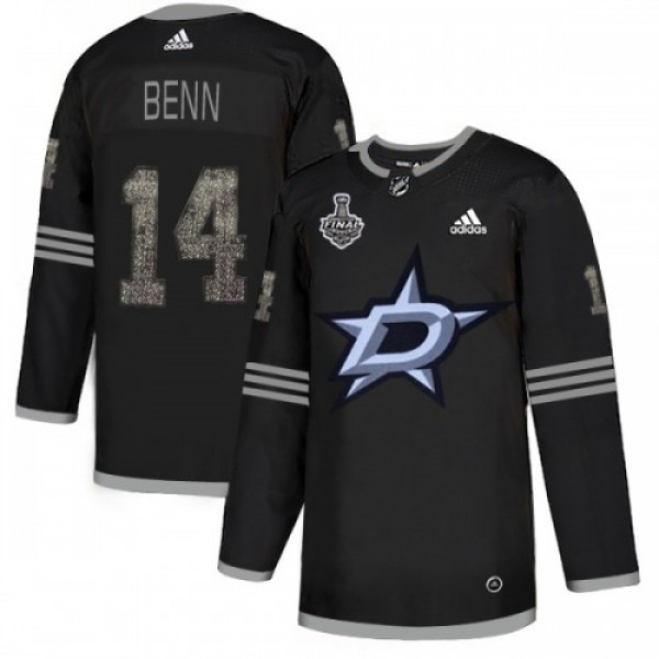 Adidas Dallas Stars #14 Jamie Benn Black Authentic...