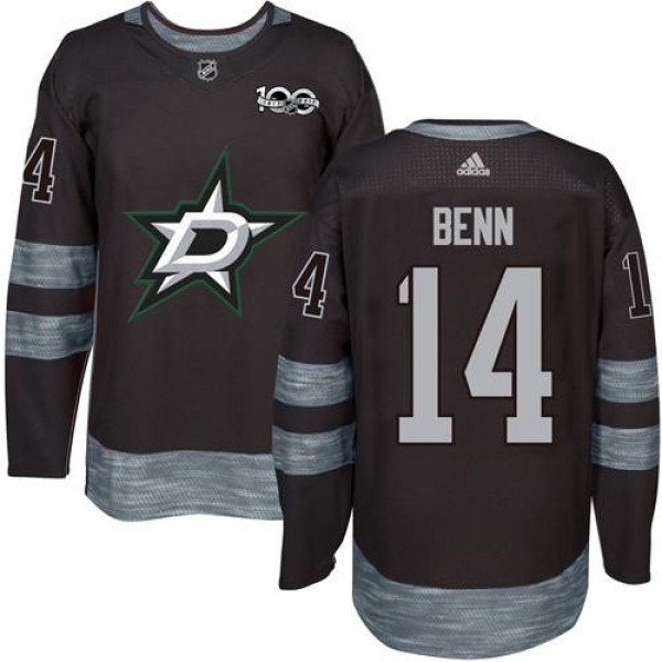 Adidas Dallas Stars #14 Jamie Benn Black 1917-2017...