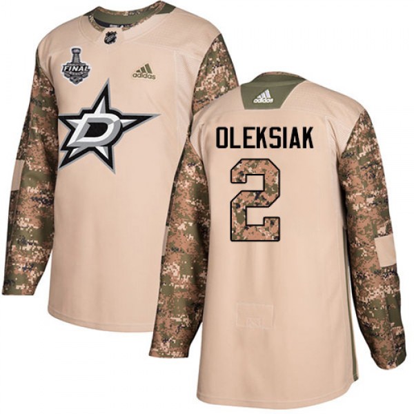 Adidas Dallas Stars #2 Jamie Oleksiak Camo Authent...