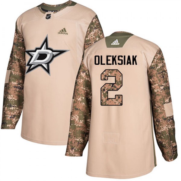 Adidas Dallas Stars #2 Jamie Oleksiak Camo Authent...