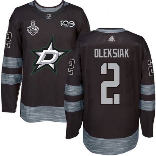 Adidas Dallas Stars #2 Jamie Oleksiak Black 1917-2...