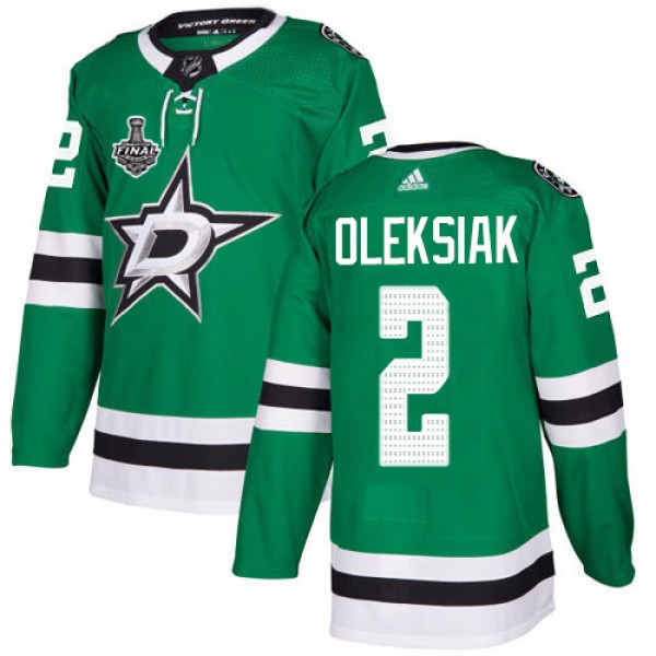 Adidas Dallas Stars #2 Jamie Oleksiak Green Home A...