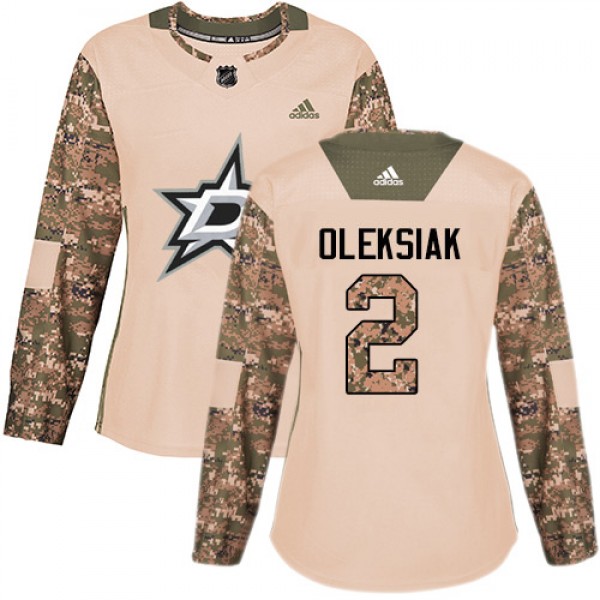 Adidas Dallas Stars #2 Jamie Oleksiak Camo Authent...