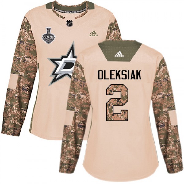 Adidas Dallas Stars #2 Jamie Oleksiak Camo Authent...