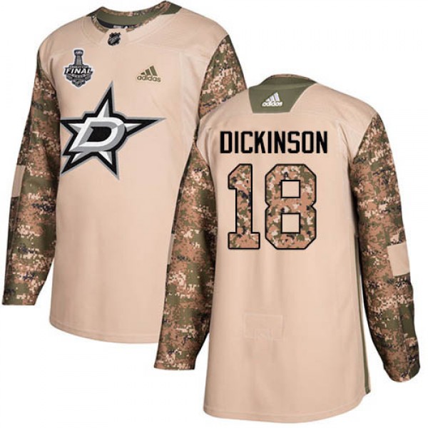 Adidas Dallas Stars #18 Jason Dickinson Camo Authe...