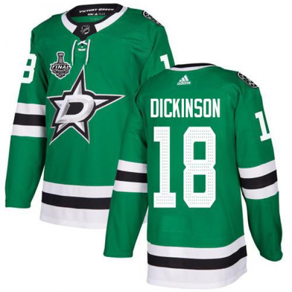 Adidas Dallas Stars #18 Jason Dickinson Green Home...