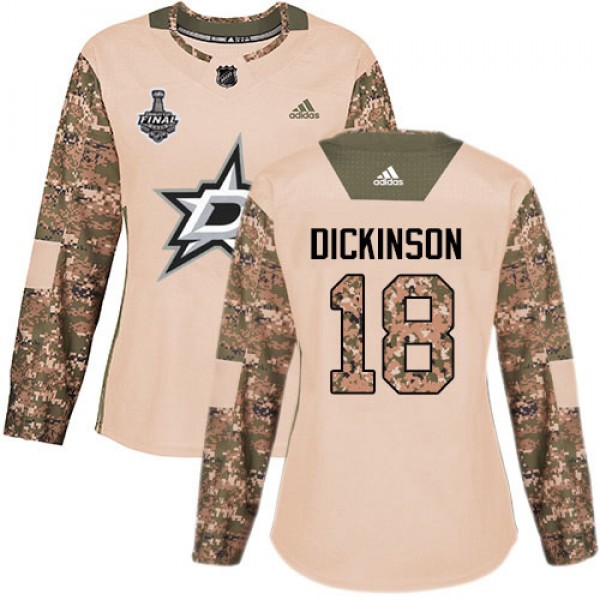 Adidas Dallas Stars #18 Jason Dickinson Camo Authe...