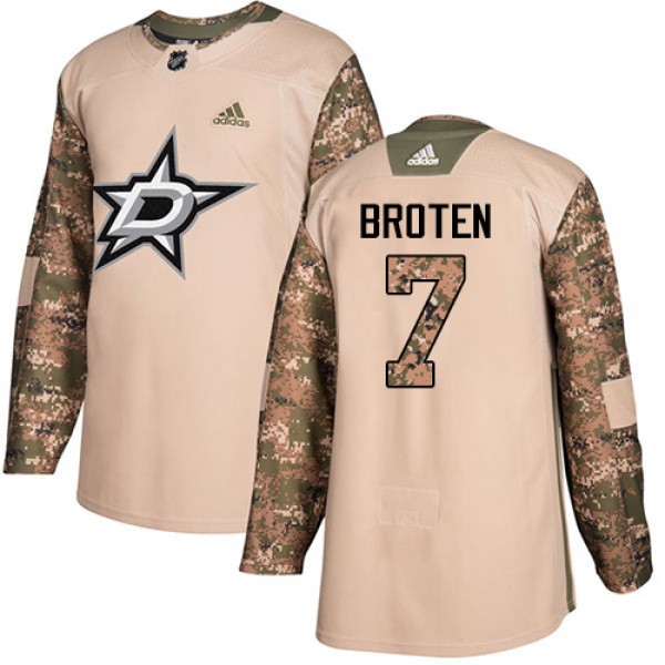 Adidas Dallas Stars #7 Neal Broten Camo Authentic ...