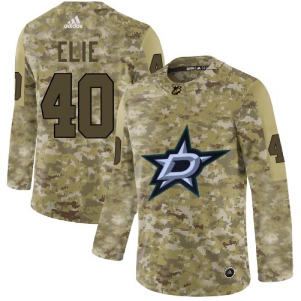 Adidas Dallas Stars #40 Remi Elie Camo Authentic S...
