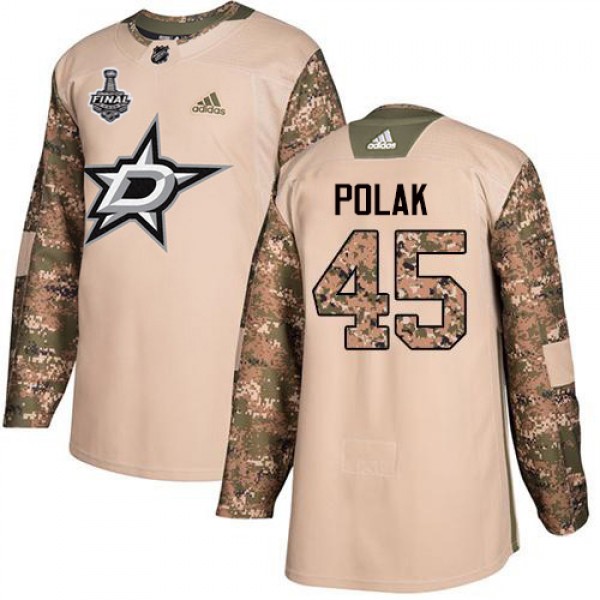 Adidas Dallas Stars #45 Roman Polak Camo Authentic...
