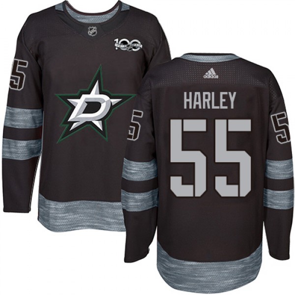 Adidas Dallas Stars #55 Thomas Harley Black 1917-2...