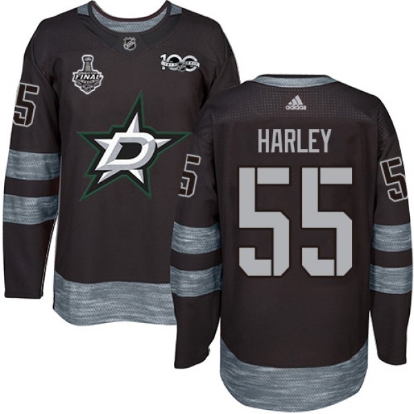 Adidas Dallas Stars #55 Thomas Harley Black 1917-2...