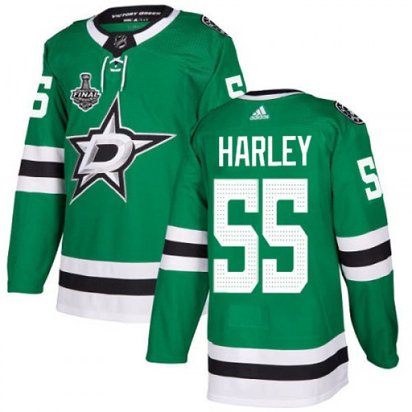 Adidas Dallas Stars #55 Thomas Harley Green Home A...