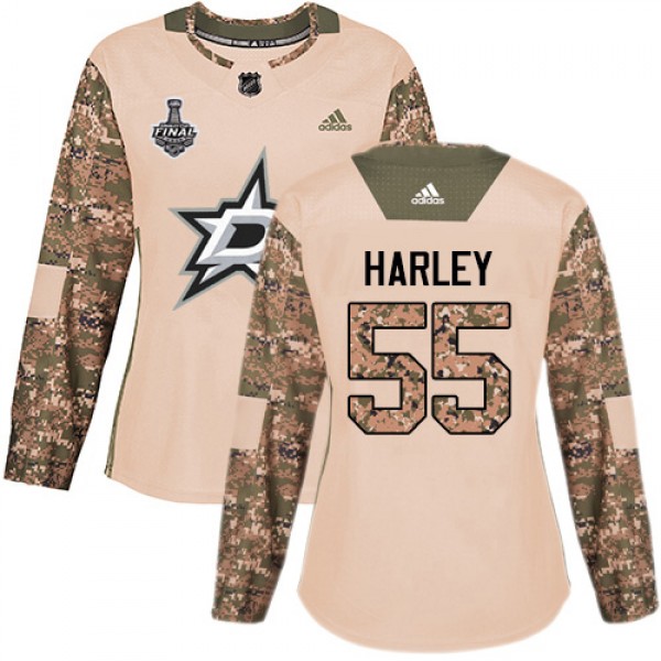 Adidas Dallas Stars #55 Thomas Harley Camo Authent...