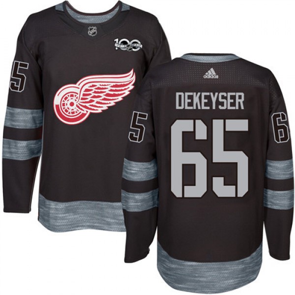 Adidas Detroit Red Wings #65 Danny DeKeyser Black ...