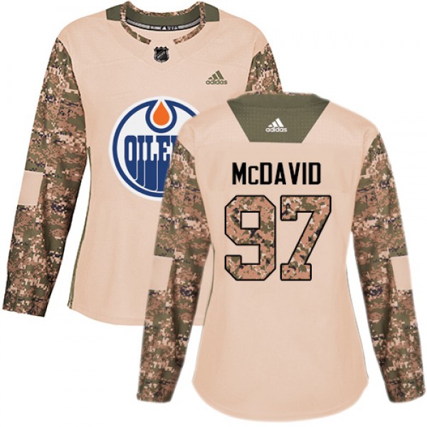 Adidas Edmonton Oilers #97 Connor McDavid Camo Aut...
