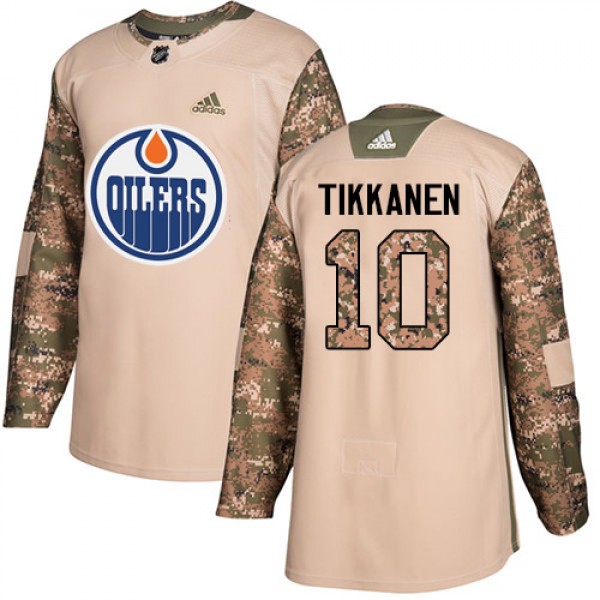Adidas Edmonton Oilers #10 Esa Tikkanen Camo Authe...