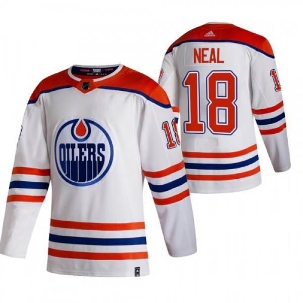Edmonton Edmonton Oilers #18 James Neal White Men&...