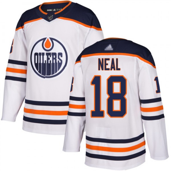 Adidas Edmonton Oilers #18 James Neal White Road A...