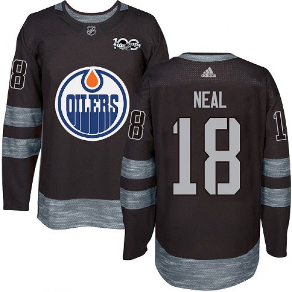 Adidas Edmonton Oilers #18 James Neal Black 1917-2...