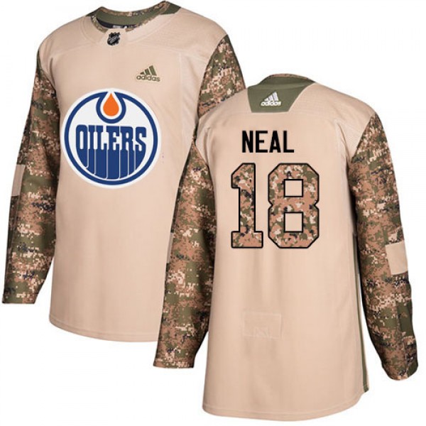 Adidas Edmonton Oilers #18 James Neal Camo Authent...