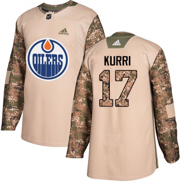 Adidas Edmonton Oilers #17 Jari Kurri Camo Authent...
