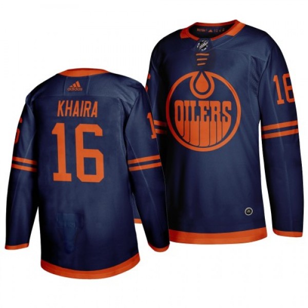 Edmonton Edmonton Oilers #16 Jujhar Khaira Blue 20...
