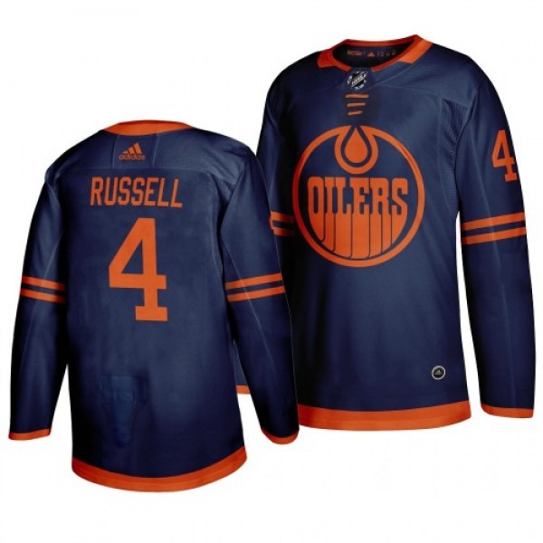 Edmonton Edmonton Oilers #4 Kris Russell Blue 2019...