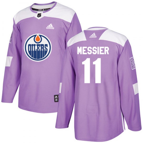 Adidas Edmonton Oilers #11 Mark Messier Purple Aut...